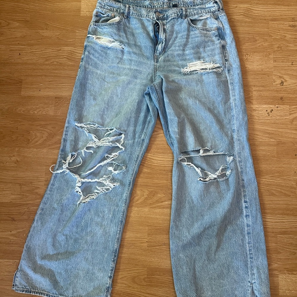 American Eagle Outfitters super baggy high rise